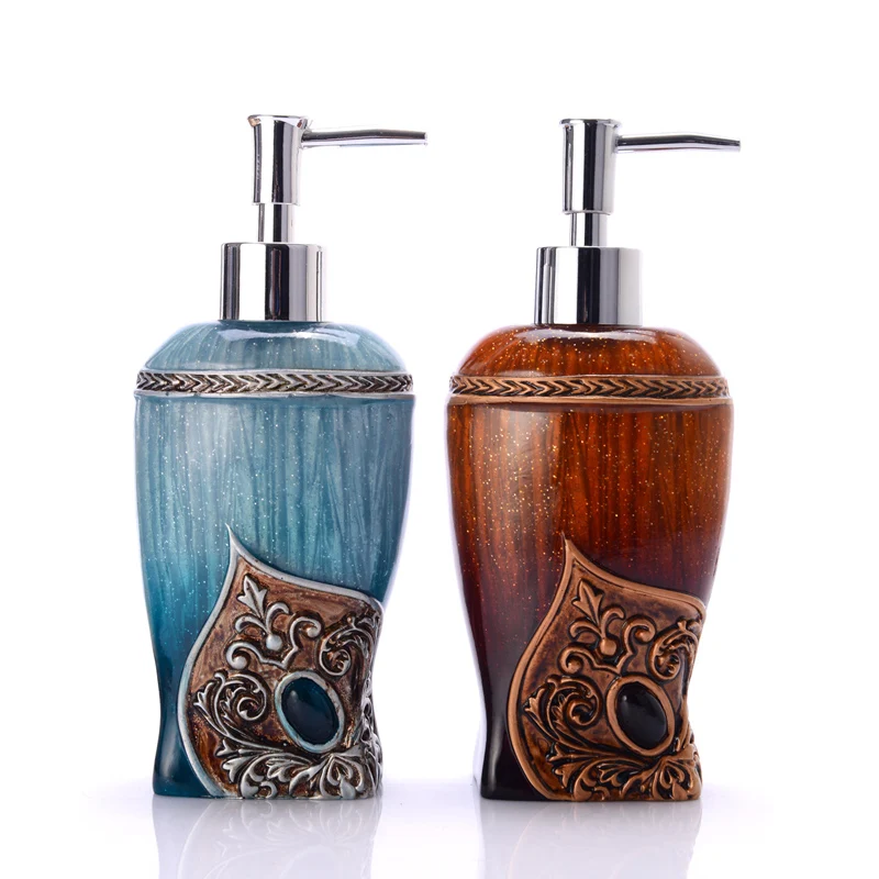 

European style hand washing bottle, creative emulsion, bottled shampoo, bath soap, soap, pressure, and bottling.