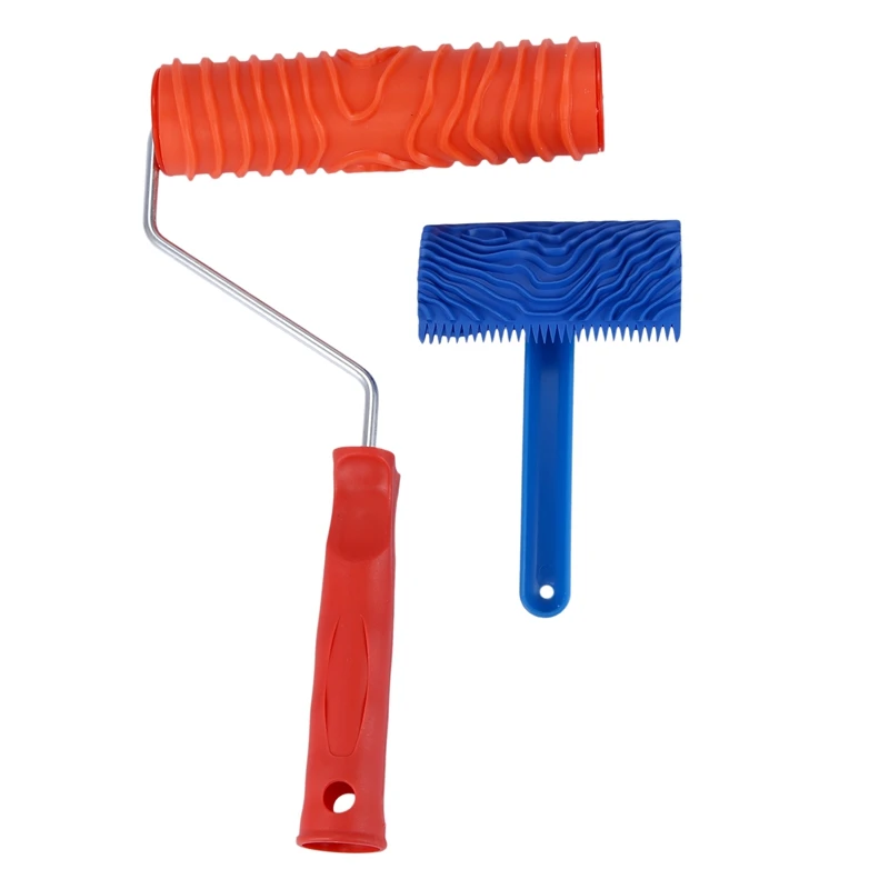 Imitation Wood Pattern Tool Set Eg300t 7 Inch Rubber Roller + Ms16