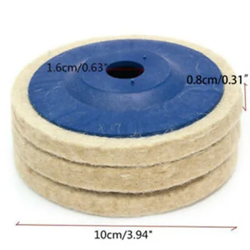 

Wool Polishing Wheel Angle Grinder Buffing Pads Felt Polish Disc Rotary Tool E