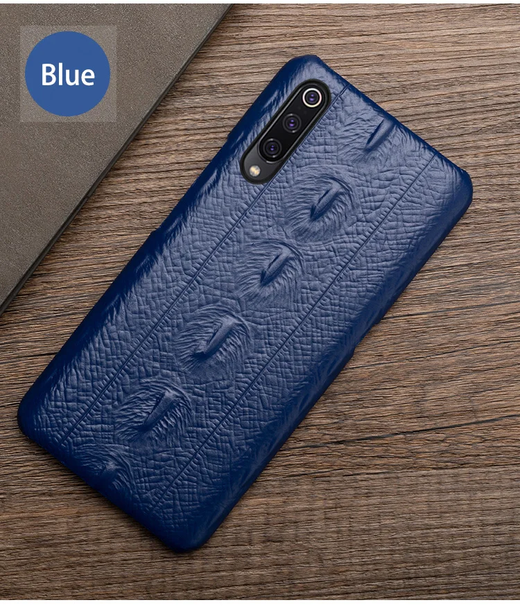 Чехол для телефона для Xiaomi mi 8 9se 9T A1 A2 A3 lite Max 2 3 mi x 2s 3 Poco F1 осетр текстура для Redmi Note 4 4x 4A для детей 5, 6, 7, 8 Pro - Цвет: Blue