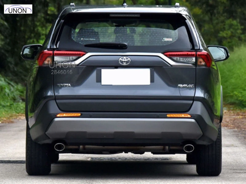 2 шт. для Toyota RAV4 красный черный отражатель заднего бампера светодиодный задний стоп-сигнал Автомобильный светильник