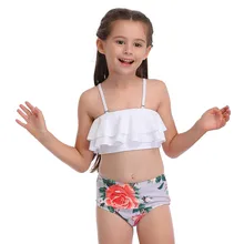 JAYCOSIN/Летний Пляжный Купальник для родителей и детей(Дети); одежда для мамы и дочки с принтом; комплект из двух предметов; купальный костюм