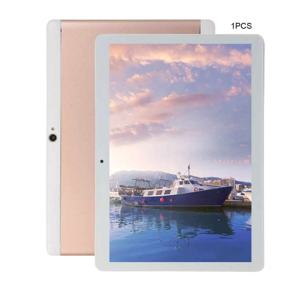 KT107 Round Hole Tablet 10.1 Inch HD Large Screen Android 8.10 Version Fashion Portable Tablet 8G+64G Pink Tablet
