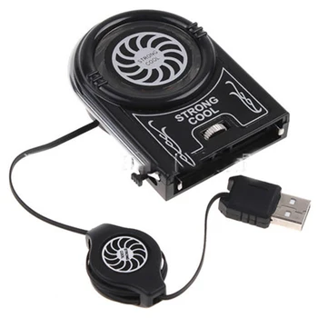 

Laptop Cooling Fan Vacuum Cooler Fan Cool Air Extract USB Strong Turbine Heat Dissipation Box 180-Degree Rotary Suction Fan