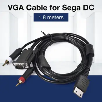 

1.8m Audio Cables CRT Monitor LCD Monitor LCD TV Adapter Cable VGA Audio Splitter Jack Audio Conversion Cable For Sega DC