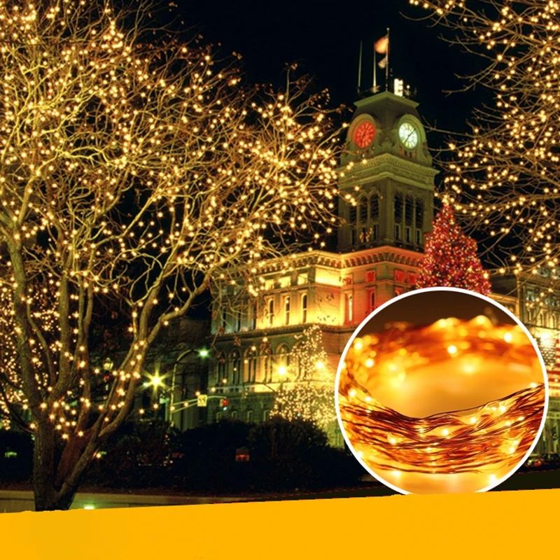 

Solar Solar Power LED Koliday light 20M Copper Wire LED String Outdoor lamp Decorative Garden Lawn Wedding Party Christmas K