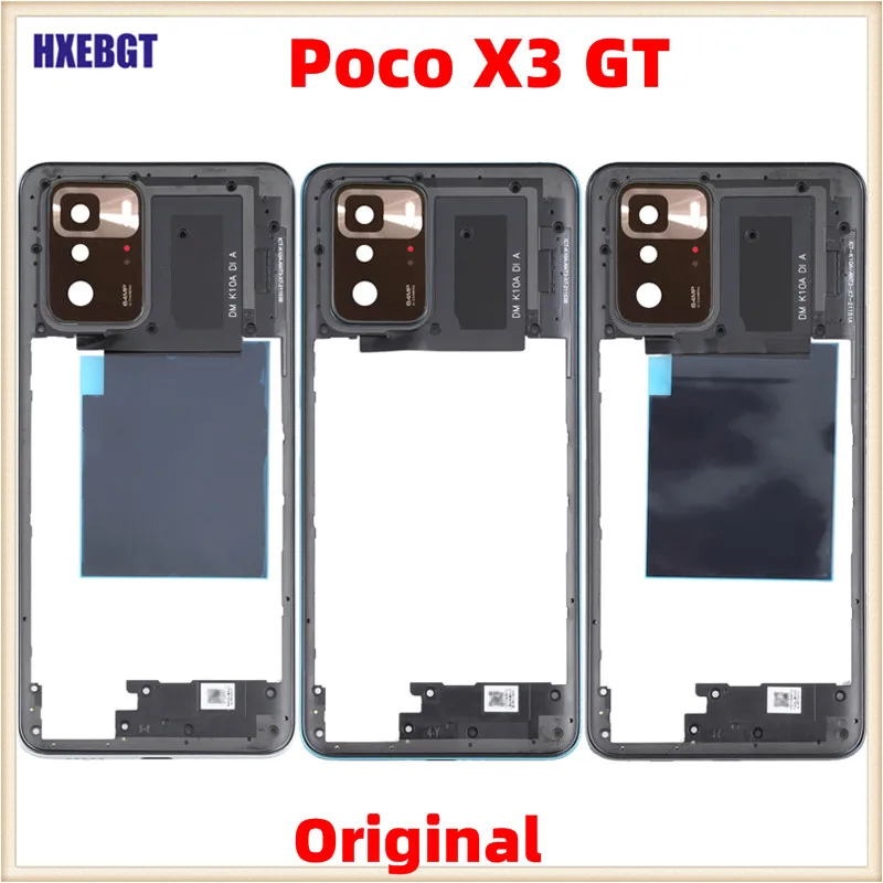 

Original Middle Frame For Xiaomi Poco X3 GT With Volume Button Front Housing Middle Bezel Chassis Shell Smartphone Parts