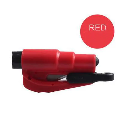 Автомобильный многофункциональный аварийный молоток безопасности для opel astra g bmw e30 mitsubishi asx citroen xsara picasso bmw e92 e87 e46 toyota - Цвет: Красный