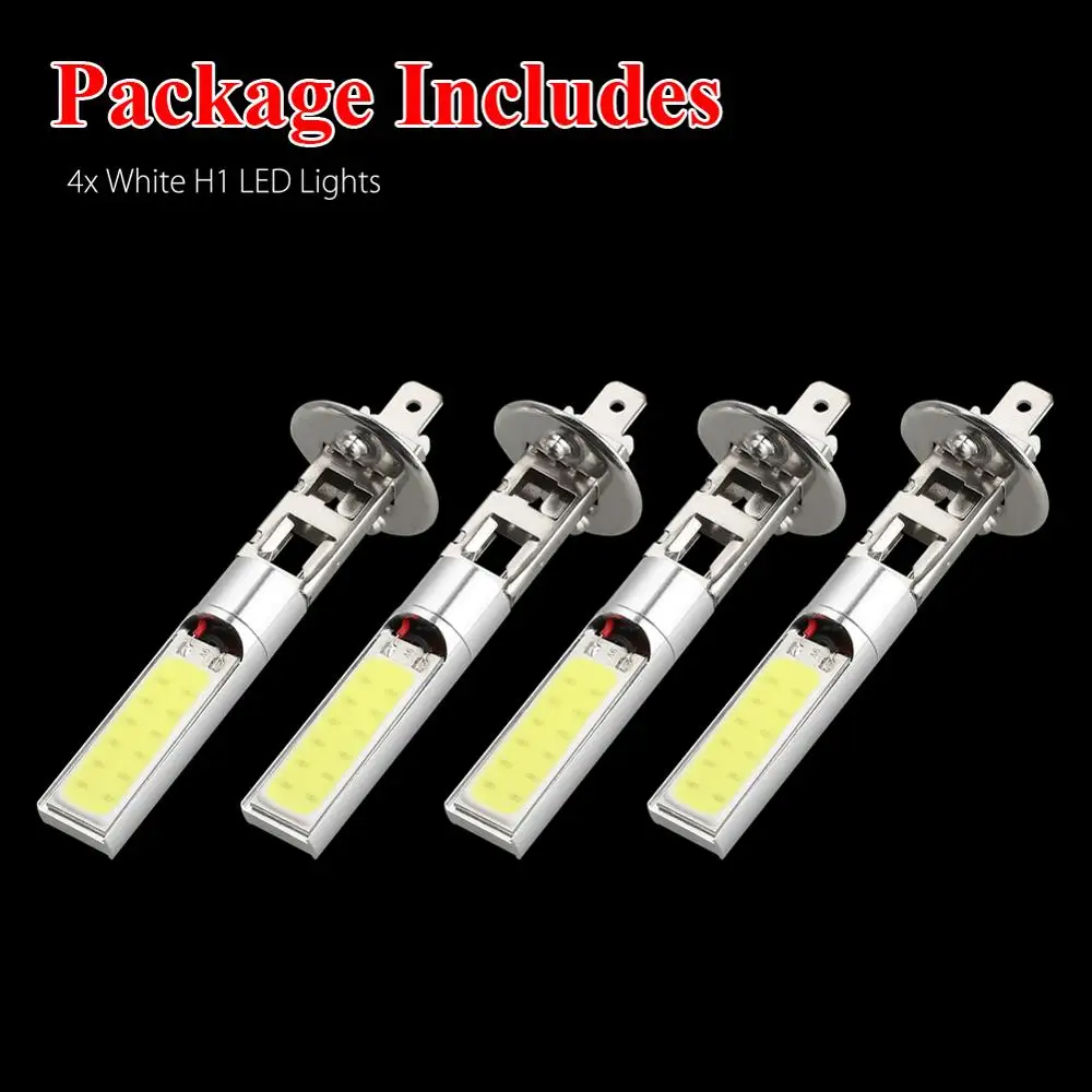 4 шт. автомобисветодиодный светодиодные лампы H1 SMD 100 Вт 6000 лм|Передние LED-фары для