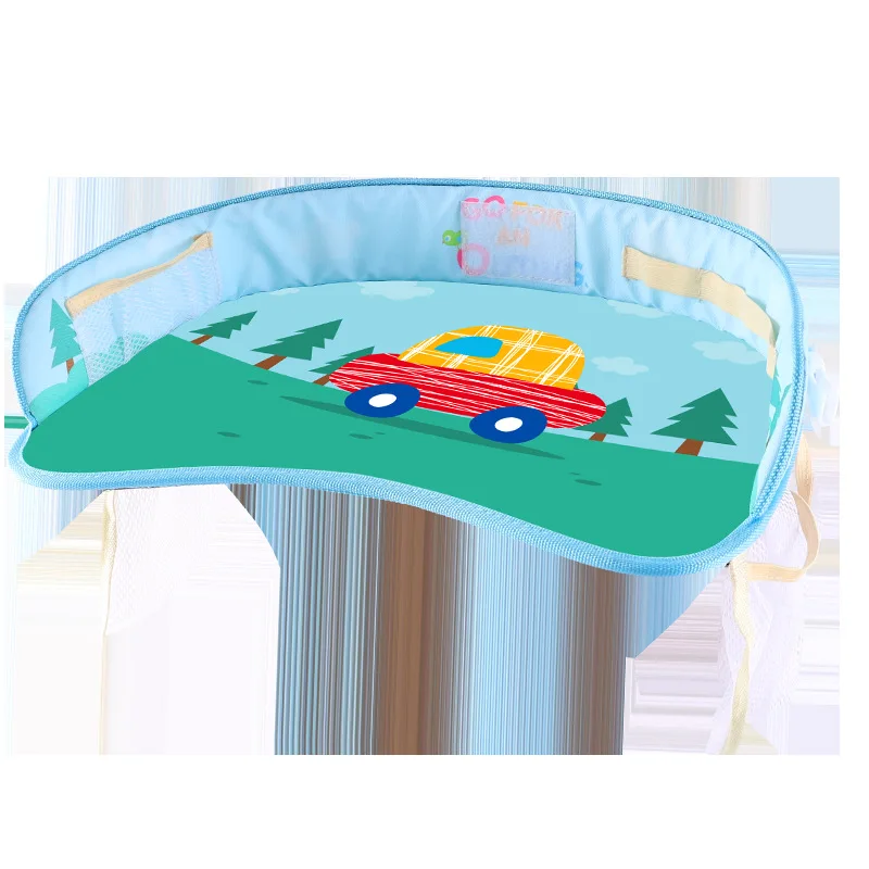 Водонепроницаемый настольный автомобильный поднос для хранения детских игрушек, держатель для младенцев, детский обеденный стол для напитков, автомобильные аксессуары, ограждение для малышей - Цвет: taxi B