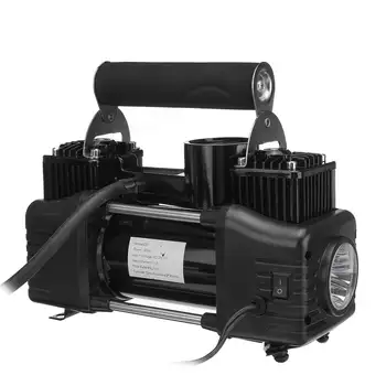 

Hot Universal 12V 150PSI Digital Portable Double Cylinder Car Air Compressor Tire Tyre Inflator Pump For Car Trucks With Light