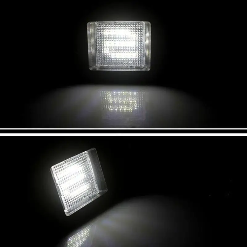 Автомобильный головной светильник, лампы 2шт 18SMD 6500K 3W светодиодный фонарь для номерного знака, белый светильник для Ford F150-, низкое энергопотребление