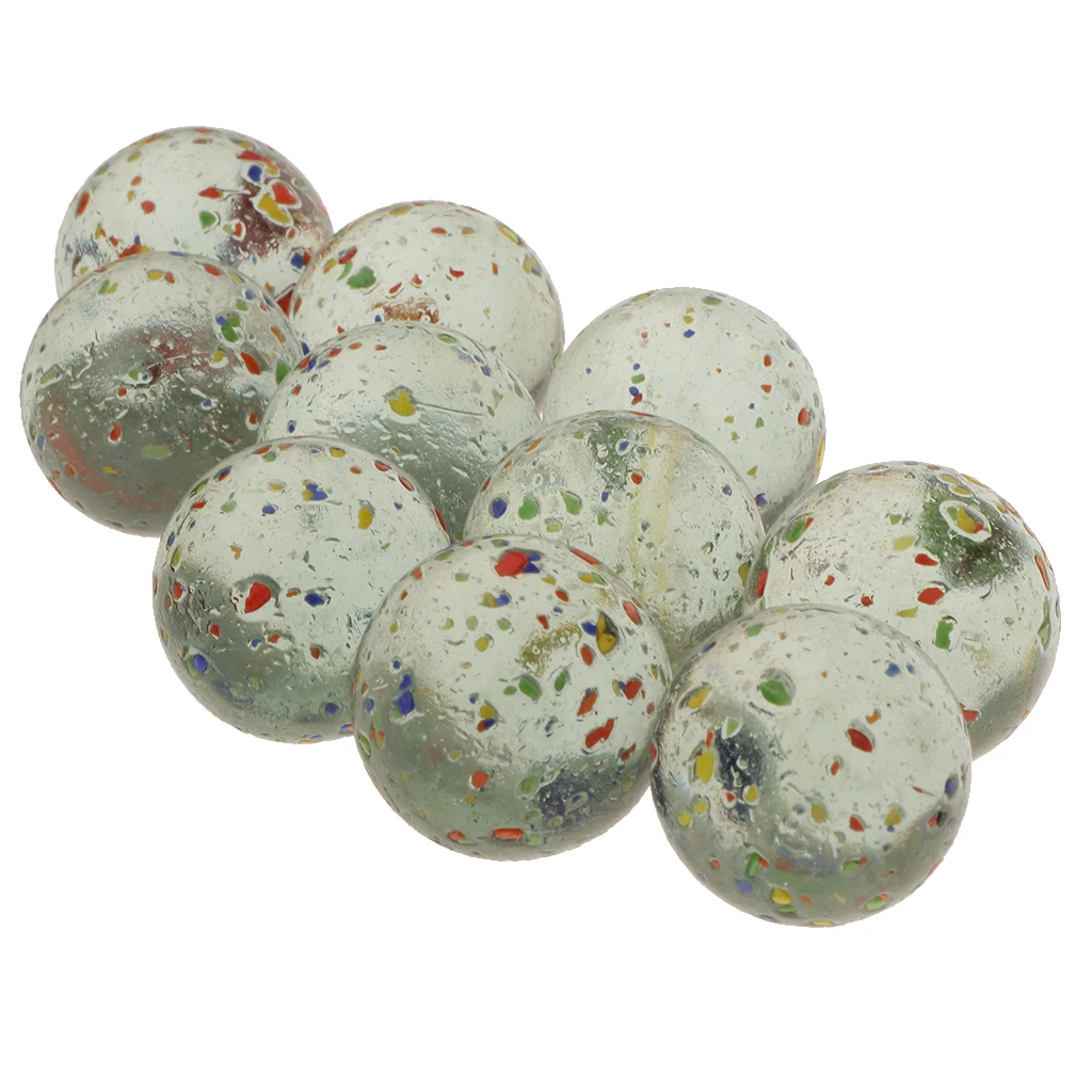 My Toy House Glass Marbles, Set of 10, 0.98-inch Glass Marbles, Game Toy My Toy House Glass Marbles, Set of 10, 0.98-inch Glass Marbles, Game Toy
