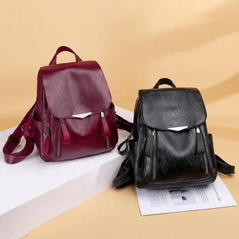 

2020 new women's backpack Korean casual ladies backpack fashion simple ladies backpack