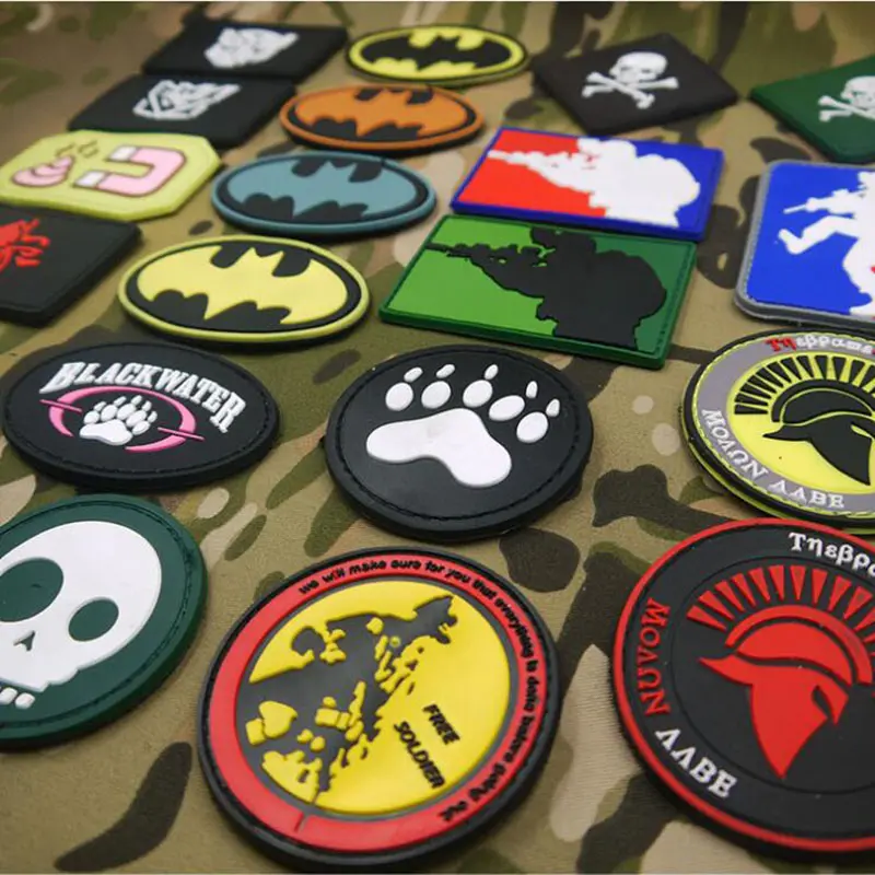 Brassard de vêtements en tissu PVC, badge de couture, uniforme 3D, sac à dos tactique de personnalité, coffret