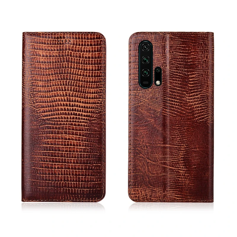Чехол-книжка из натуральной кожи с узором ящерицы для huawei Honor 20 Pro/Honor 20/Honor 20S сумочка для телефона чехол