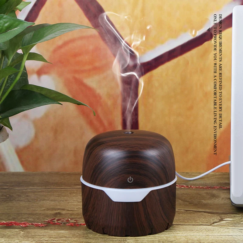 300 мл древесины увлажнитель воздуха USB Арома диффузор очиститель эфирного масла DC 5 В