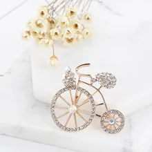 Корейский стиль, полная кристаллов, велосипедная брошь, корсаж, верситил, мода, Южная Корея, для любителей велосипедов, безопасная Брошь-заколка