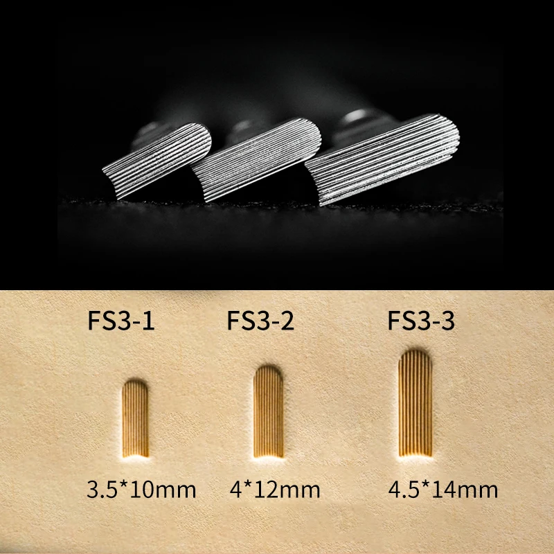 SOZO FS3 Leather Carving Tool Flower Center Shaders DIY Handmade Stamping-Print Embossing Stamps 304 Stainless Steel