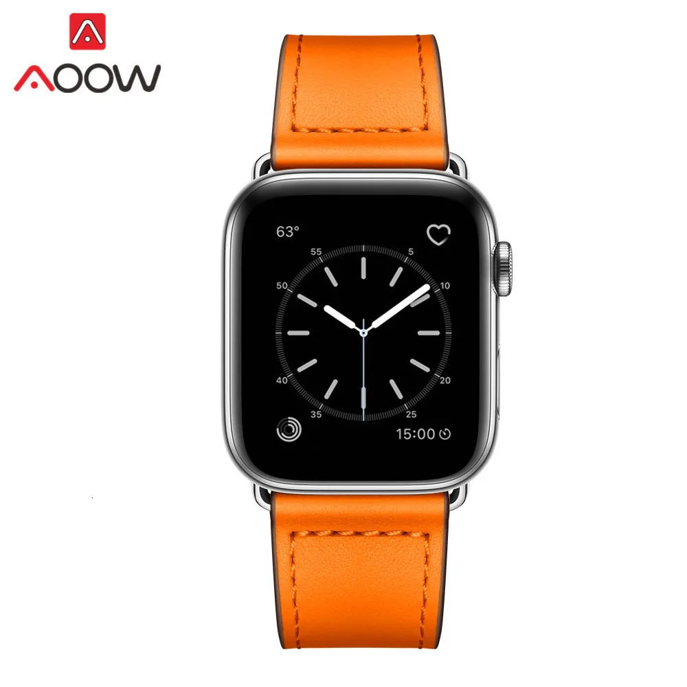 Ремешок из натуральной кожи петлевой для часов Apple Watch 38 мм 42 мм 40 мм 44 мм браслет ремешок Карлос Корреа аксессуары для iwatch 1 2 3 4