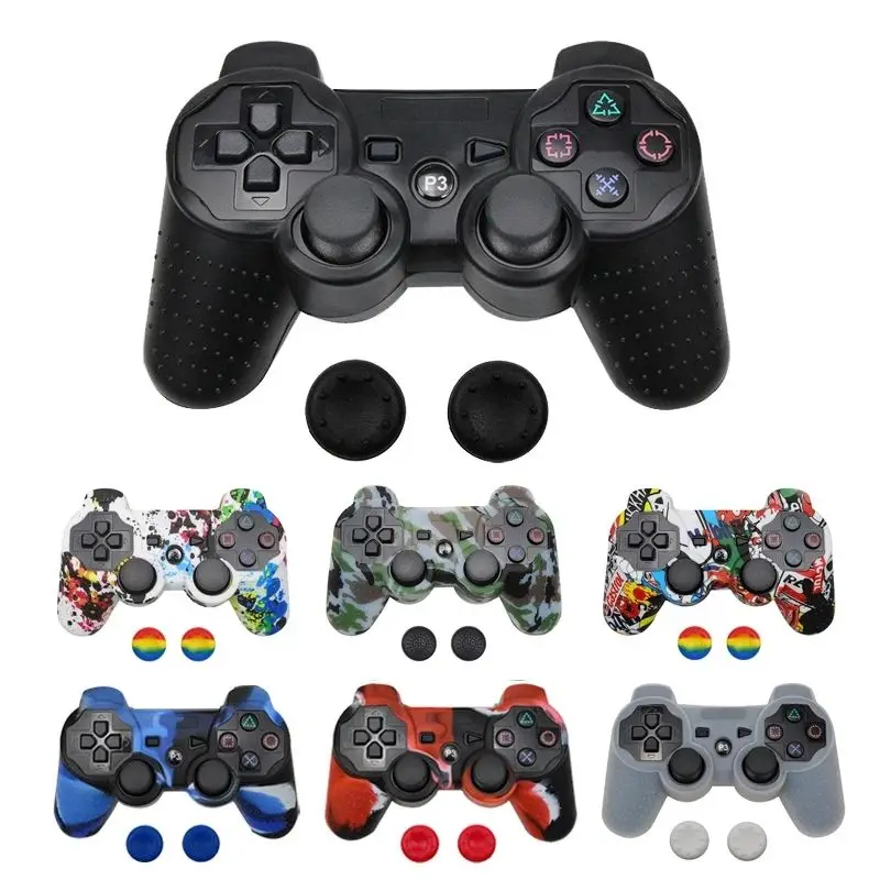 Juste en silicone pour manette PS3, étui décalcomanie pour manette