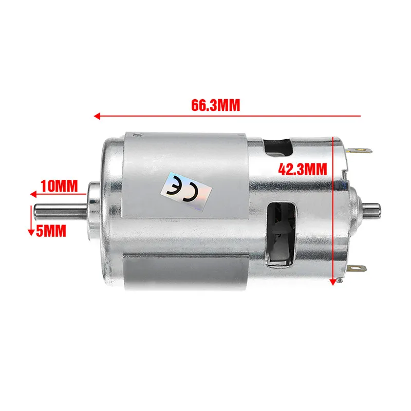 DC 24V/12V 15000RPM High Speed Large torque DC 775 Motor Electric - Image 5