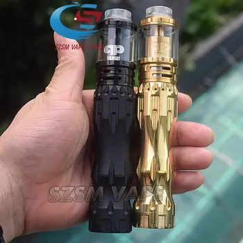 

overlordmod Vaporizer brass Mechanical Mod with Designs Fatality M25 RTA tank 25mm rta vape fit 18650/20700/21700 battery