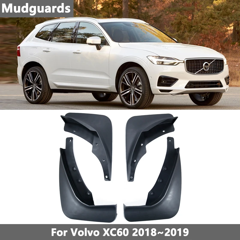 4 шт. Брызговики для Volvo XC60 2018 2019 брызговики автомобильные аксессуары | Автомобили