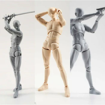 

14cm Artist Robot Artist Robot Artiste SHF Sketch Draw Movable body Chan Joint Action Figure Toy Model Draw Mannequin