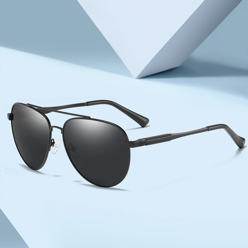 

ALBASSAM BRAND Mens Polarized Sunglasses Sports Rectangle Glasses Aluminum Magnesium Frame UV400 Sun Glasses De Sol MM6235