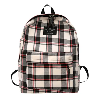 

Aelicy 2020 Women Backpack Shoulder Bag New Plaid Shoulder Bag Student College Travel Bag Girls School Bags Travel Backpacks