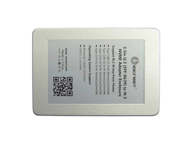 M.2 Adapter M.2 NVMe SSD zu PCI-e U.2 SFF-8639 Adapter PCIe M2 Konverter mit Gehäuse Kabel für Desk