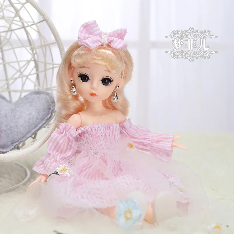 BJD 1/6 Doll Set 28cm Heigh Dress Up Girl Toy Doll Clothes Set Doll Casual Set Diy Toys for Children 8