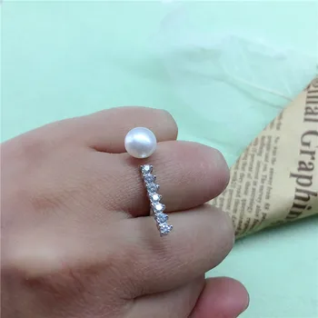 

Unique New Ring Mountings Findings Settings Adjustable Ring Jewelry Parts Fittings Wedding Accessories for Pearl Beads