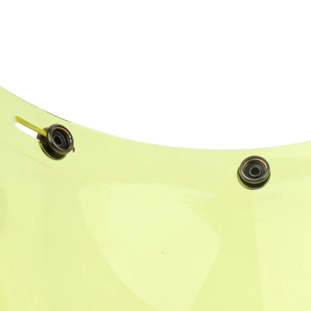 2 Pieces Plastic Motorcycle Bubble Wind Shield Visor Lens Fit for Harley Helmets
