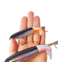 1 stück Minnow Angeln Locken 11cm 13g/15g/35g Wobbler Angeln Lockt Für Angeln schwimm Wobbler Pike Köder Shads Tackle