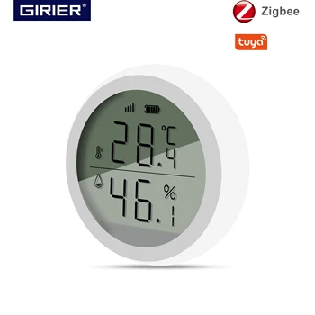 

Tuya ZigBee Smart Temperature and Humidity Sensor, LCD Digital Screen Display, Works with Smart Life App, Hub Required