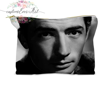 

Gregory Peck cosmetic bag personalized small makeup bag funny makeup organizer toiletry bag zipper pouch