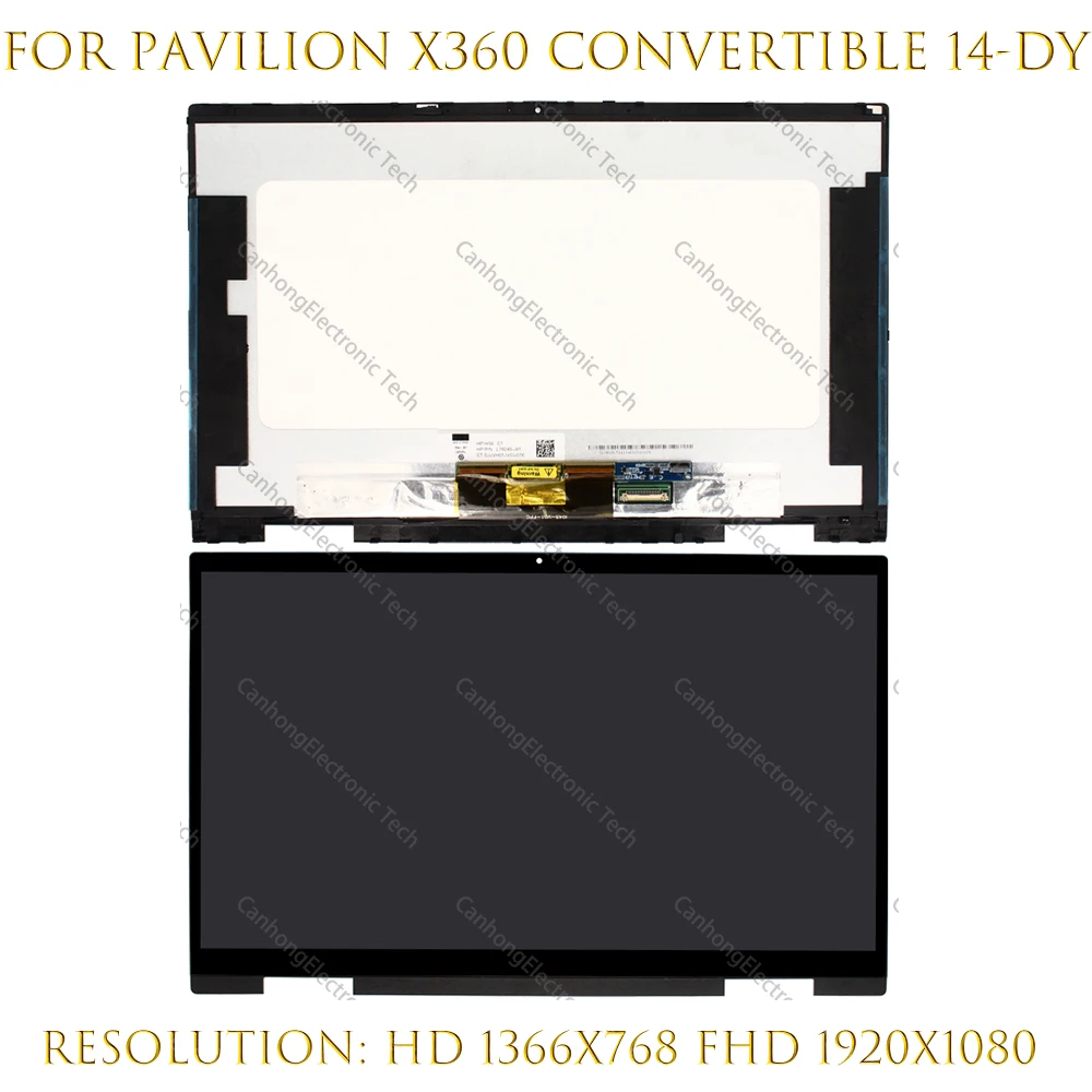 ЖК-дисплей для HP Pavilion X360 Convertible 14-dy 14m-dy 14 'ɿHD сенсорный экран с цифровым