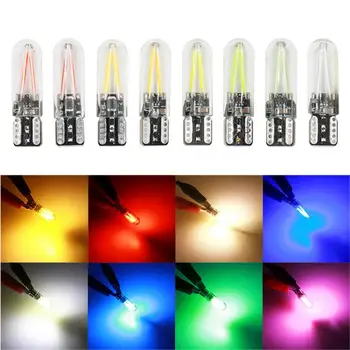 

T10 COB LED Lights 194 2825 W5W LED Glass Shell Wedge Auto Parking Bulbs CANBUS Car Reading Interior Dome Lamp