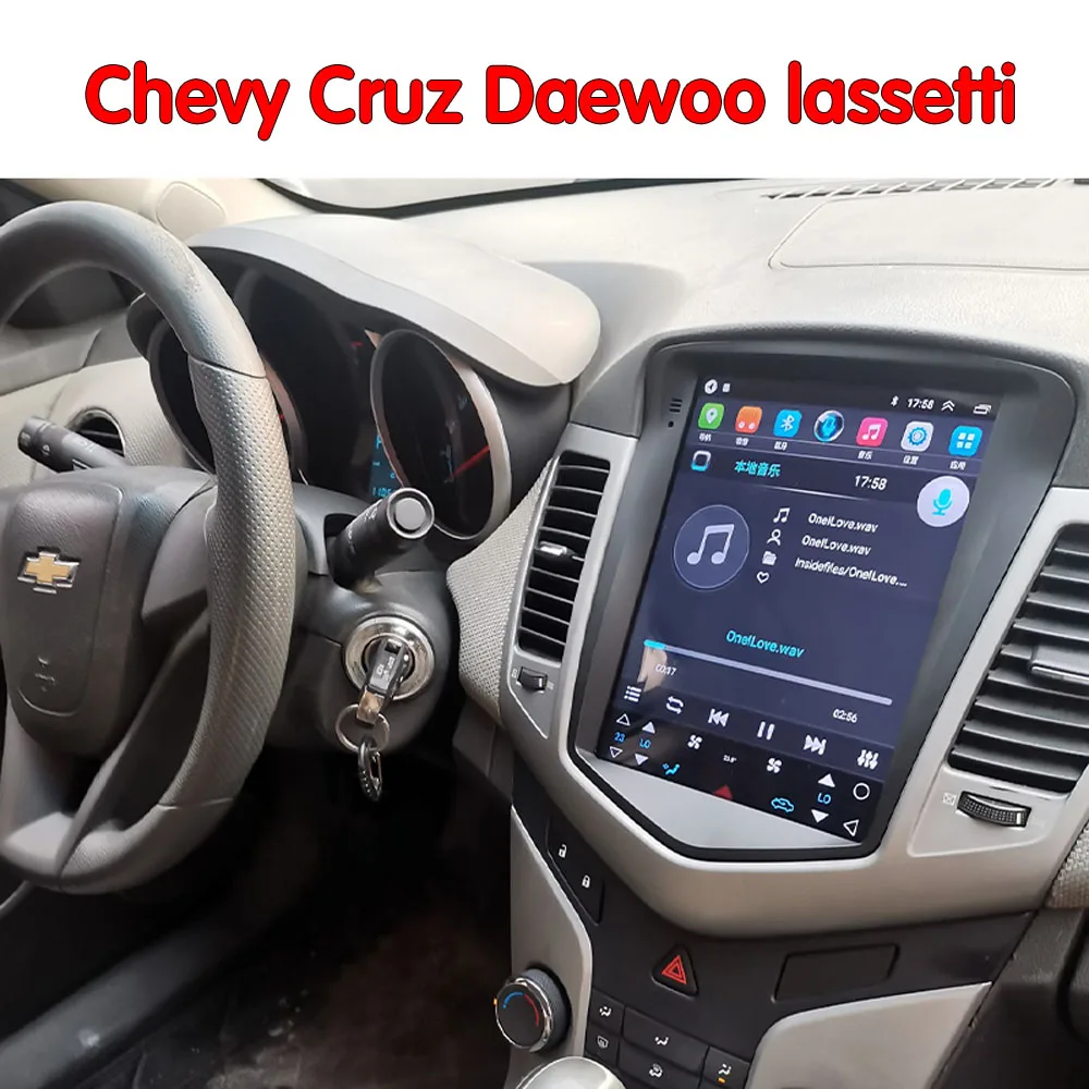 Автомобильный GPS-навигатор в стиле Tesla радио для Chevrolet Cruze Daewoo Lacetti Android 2009-2015 IPS