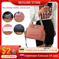 Momia Bolsa de pañales de maternidad Bolsa de pañales de gran capacidad Mochila de viaje para niños Cremallera antipérdida Bolsa de lactancia para bebés Para el cuidado de las cosas del bebé Mujeres