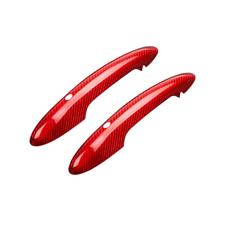 F series -Red-B Для Mini Cooper F55 F56 F54 F60 R55 R56 R60 Countryman Clubman карбоновая дверная ручка защитный чехол Аксессуары JCW - Название цвета: F series -Red-B