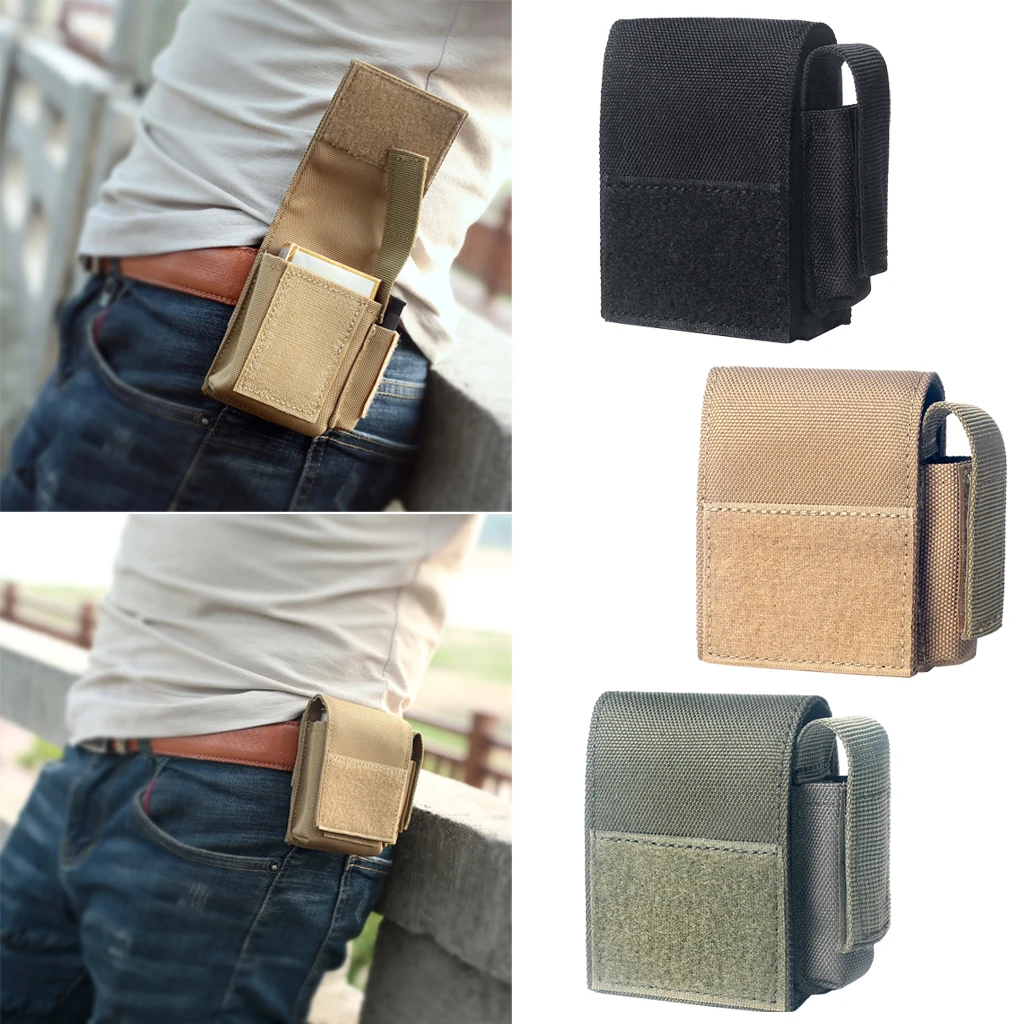 1000D Nylon Cigarette Pouch Battery Lighter Storage Bag Waist Pack Outdoor Tactical Waist Bag Phone Carrying Case