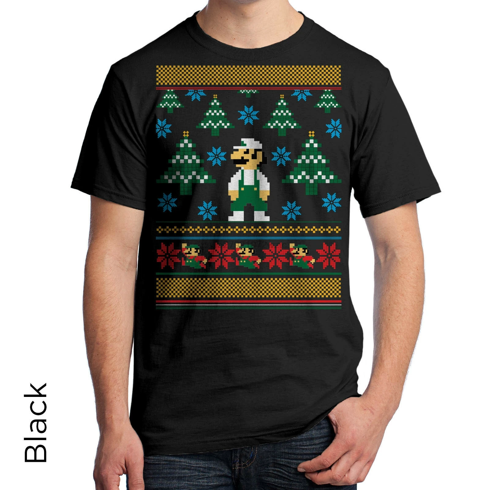 Simetría Experto Asistir Mario Bros Ugly Luigi From Super 604 T Shirt Gift Idea Christmas Sweater  Graphic| | - AliExpress