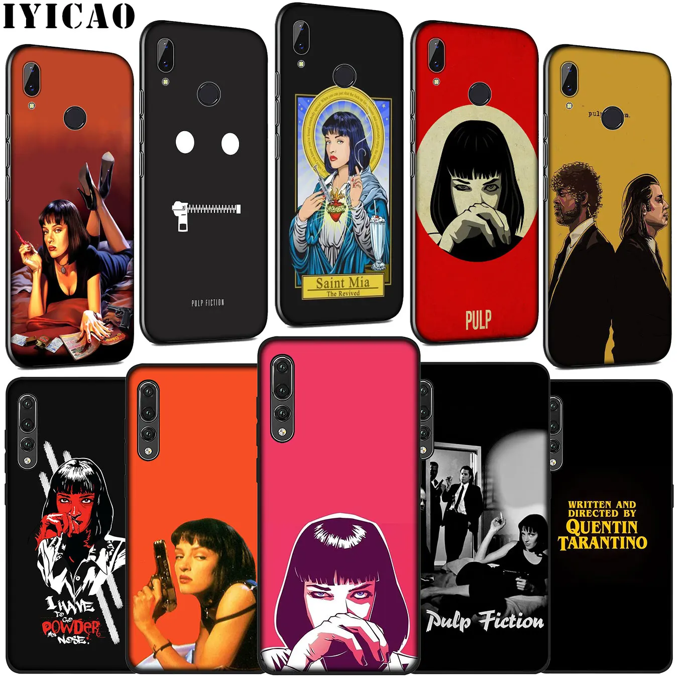IYICAO Мягкий силиконовый чехол для телевизора Pulp Fiction Huawei P30 P20 Pro P10 P9 Lite Mini 2017 2016 P Smart