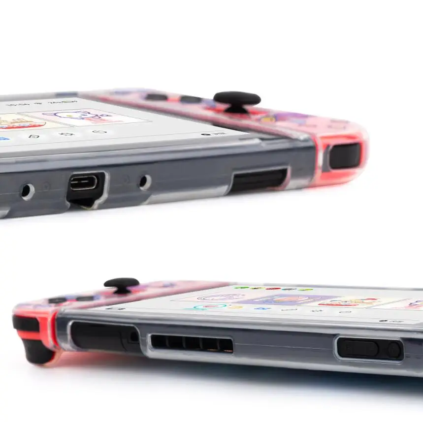 Ocean Shark 투명 소프트 TPU 스킨 커버 Nintend Switch NS Joy-Con 컨트롤러 크리스탈 하우징 쉘용 보호 케이스