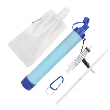 

Portable Purifier Water Filter Straw Tool Accessory for Camping Hiking Emergency Survival Water Cleaning Tools Cleaner