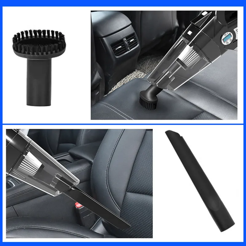 4-in-1 Car Vacuum Cleaner Air Pumps with Light Digital Display 120W High Power Multi-function VS998
