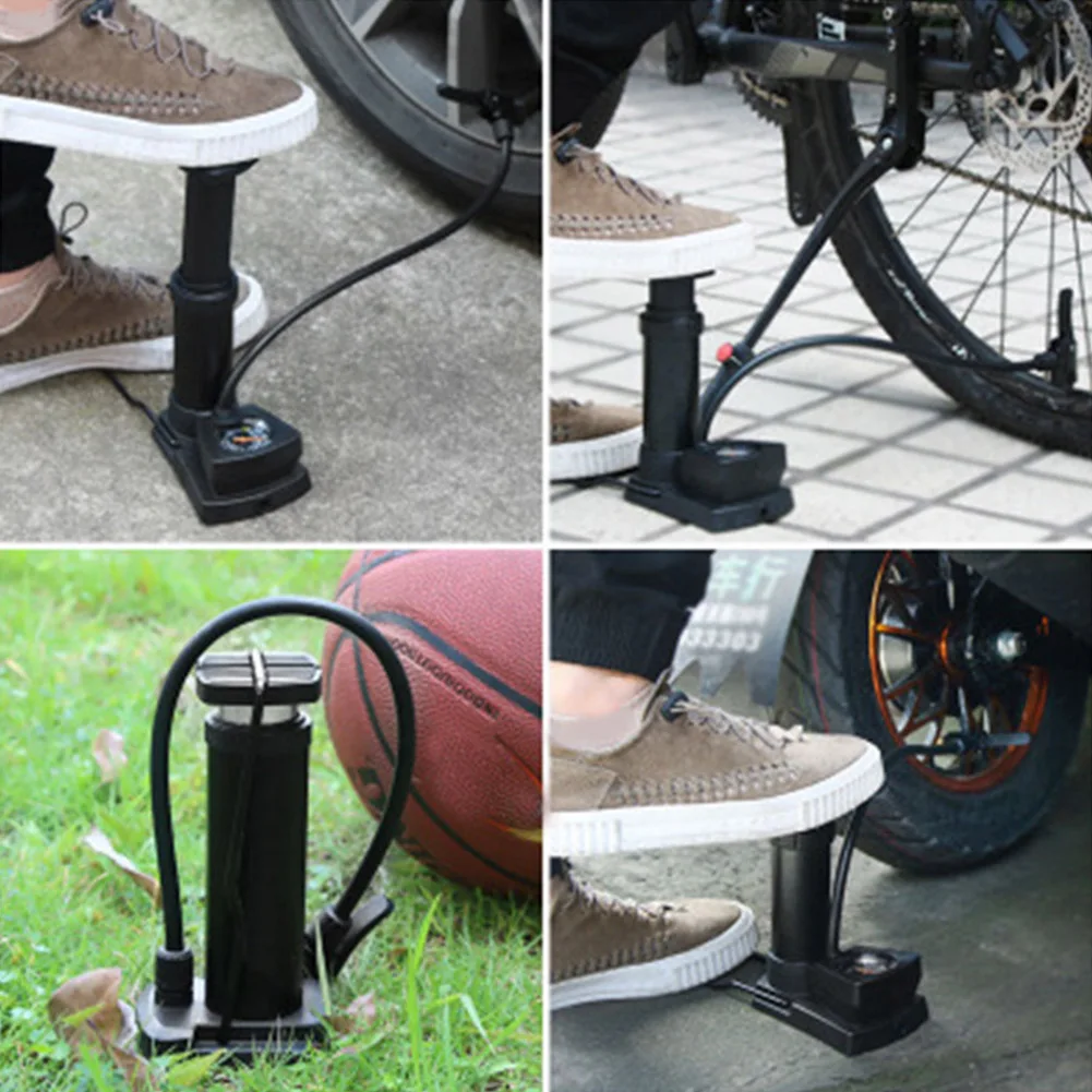 Portable Bike Pump Firm Practical Durable Tire Cycling Labor Saving TREAD Mini Air High Pressure Basketball Home